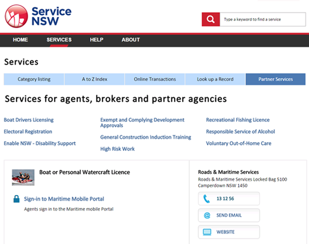 Screen Shot - Services for brokers, agents and partners